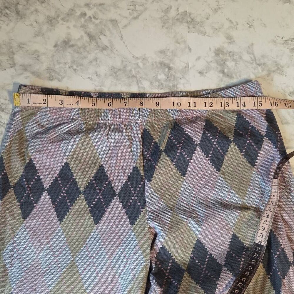 No Boundaries Purple/Gray  Plaid Leggings Pants‎ - Picture 6 of 7